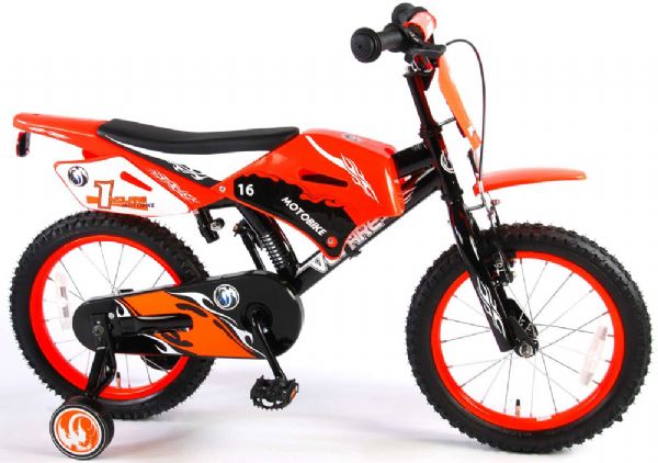 Billede af Børnecykel Motorbike Orange 16 tommer