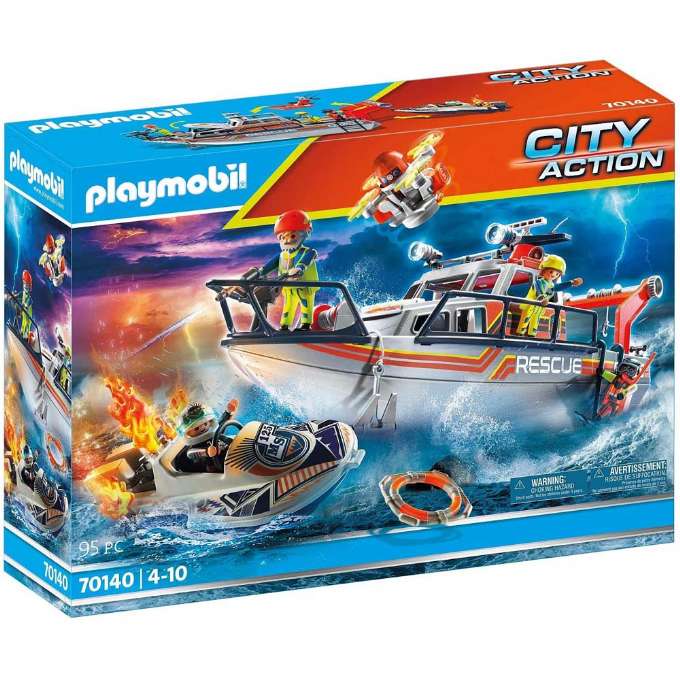 Slukningsudstyr med redningsbåd - Playmobil City 70140 -