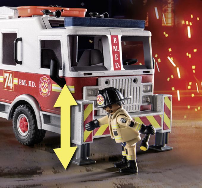 Feuerwehrauto US Tower Ladder - Playmobil Stadtaktion 70935 Shop