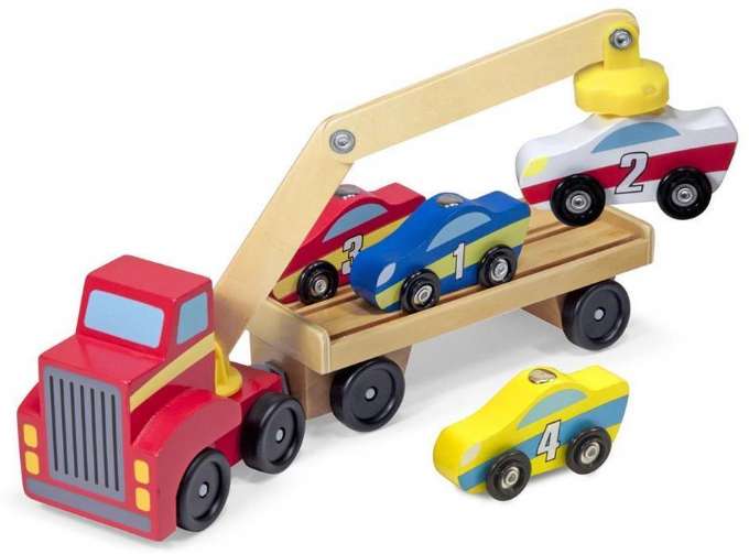 Holz Auto Abschleppwagen Spielzeug 