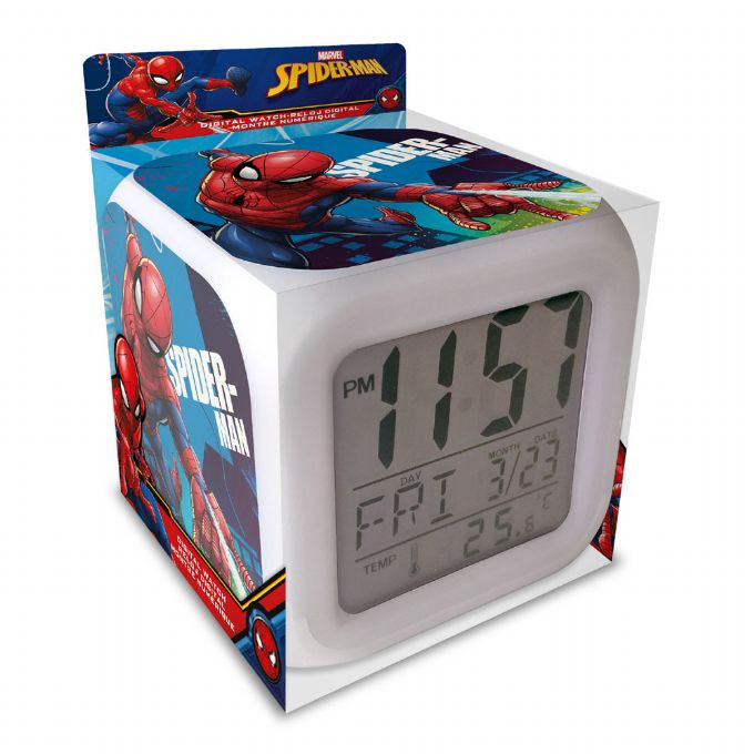Spiderman Kinderwecker Digital Uhr Datum Temperatur Geschenk für Kinder 