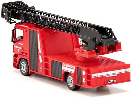 Einsatzfahrzeug Feuerwehrauto SIKU 2114 MAN Feuerwehr Drehleiter 1:50 