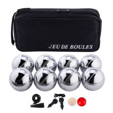 P�tanque/boule - 8 kulor i svart v�ska