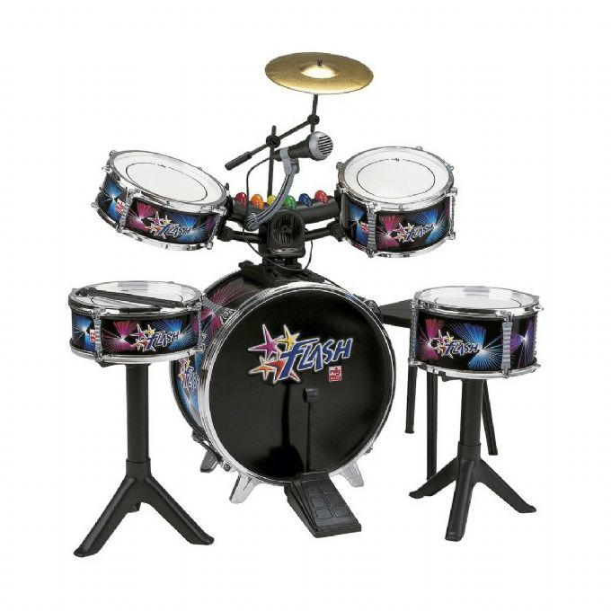 Elektronisk trommes�t m 5 trommer og lys version 1
