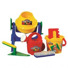 Cement mixer with accessories for children
