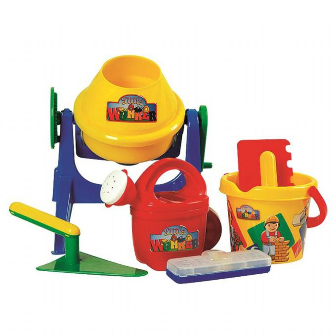 Cement mixer with accessories for children version 1