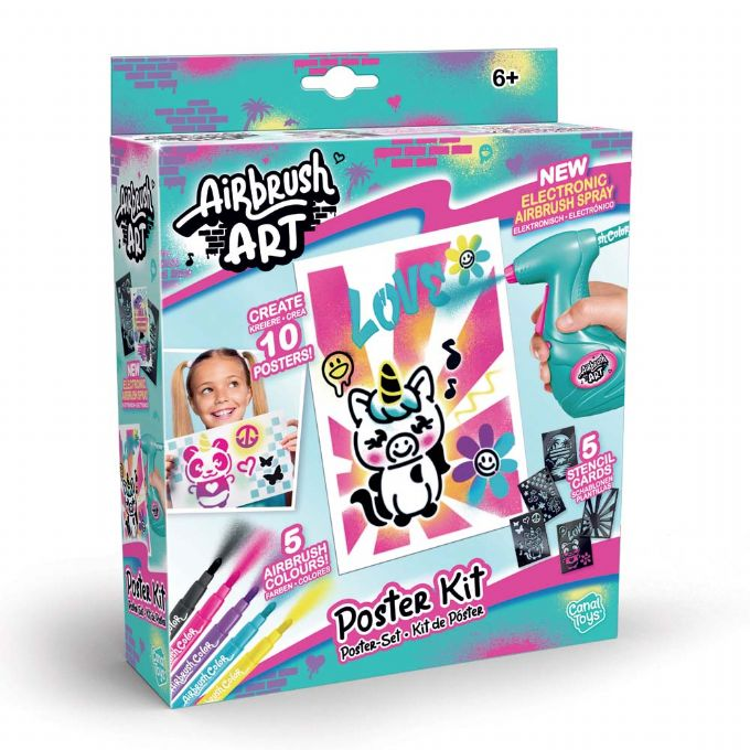 Airbrush Art Mini-Poster-Set version 2