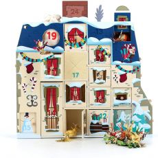 Pakkausjoulukalenteri, jossa on 24 lokeroa