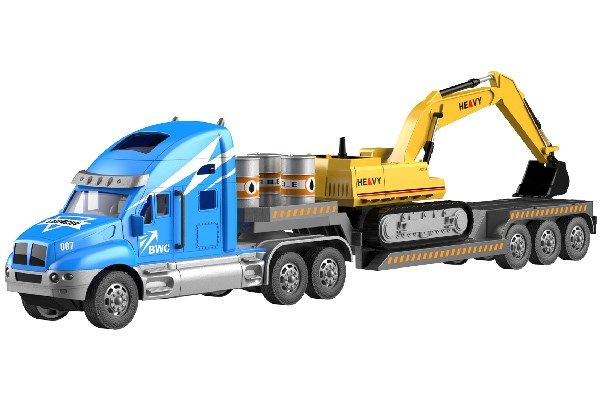 Truck R/C With Excavator Blue version 3