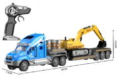 Truck R/C With Excavator Blue