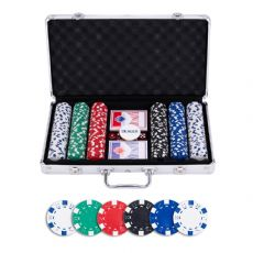 Pokersett i s�lvetui - 300 sjetonger 11,5 g