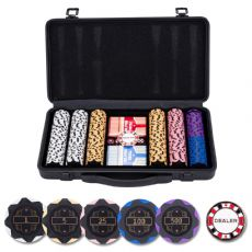 Pokersett i svart etui - 300 brikker 14 g