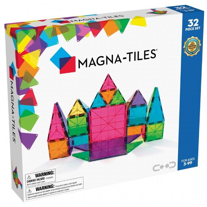 Magna Tiles Transparente Farver 32 Dele version 2