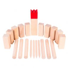 Kubb i gummitr� - r�d kung, PRO