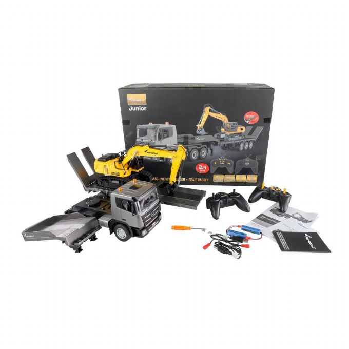 RC 2 i 1 Lastbil med Gravemaskine version 2