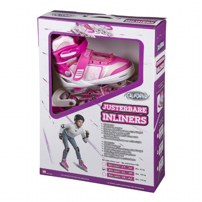 Roller skates pink size 31-34 version 2