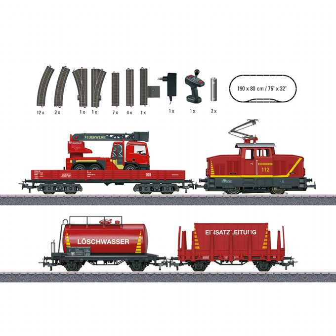 Mrklin Fire Department Train Set version 1