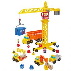 Nosturi ajoneuvoilla ja hahmoilla