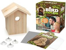 Birdhouse with transparent plate