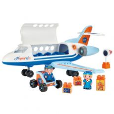 Lentokone hahmoilla ja tarvikkeilla