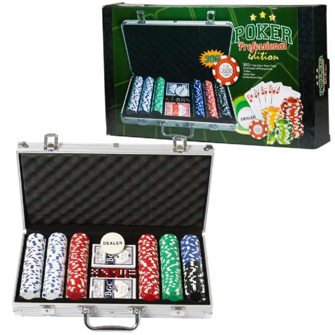 Poker Chips etui 300 sjetonger version 1