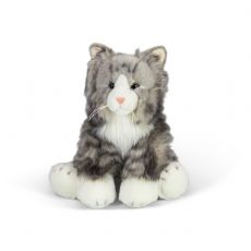 Animigos Gr� Fluffy Katt Teddybj�rn