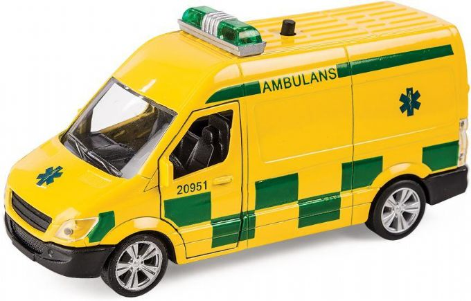 Ambulansevogn m/lys og lyd version 1