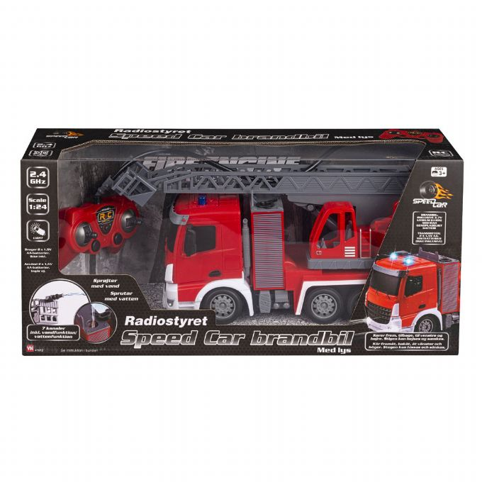 Remote controlled fire truck with water version 2