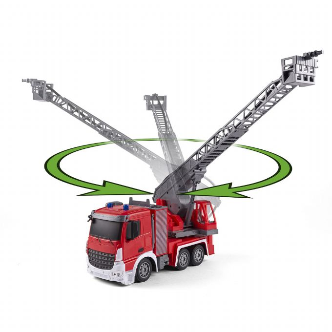 Remote controlled fire truck with water version 4
