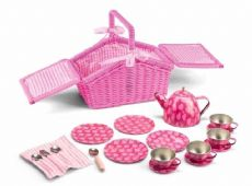 Picnic basket with tea set, 18 parts