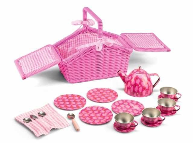 Picnic basket with tea set, 18 parts version 1