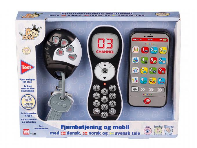Remote control, mobile phone and key version 1