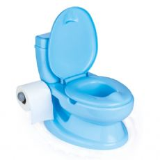 Toilet trainer with sound, blue