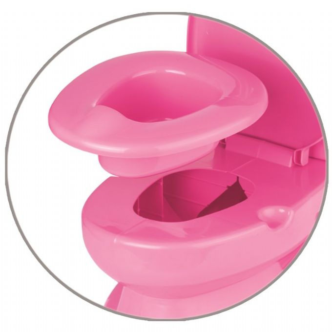 Toalettrknare med ljud, rosa version 2