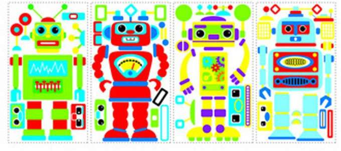 Wall stickers Robots version 2