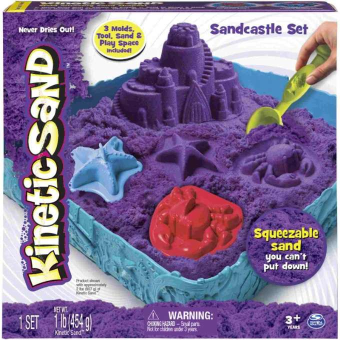 Kinetic Sand Sandbox 450g purple version 2