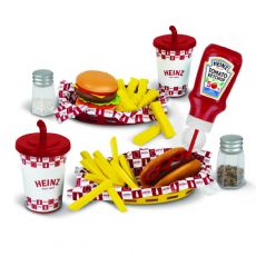 Heinz fast food-set med hamburgare