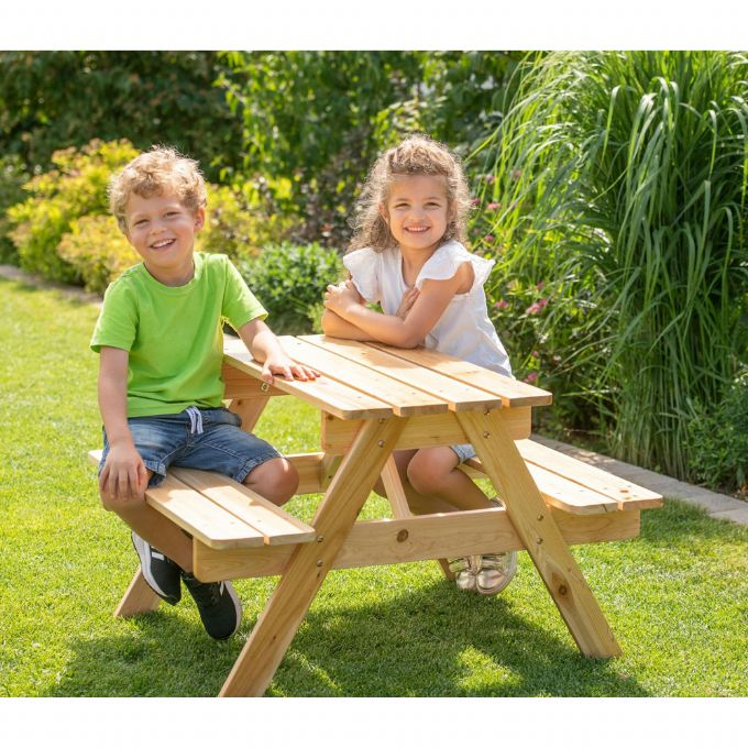 Table and bench set for children version 2