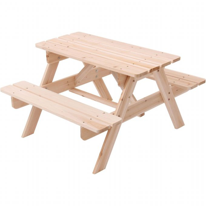 Table and bench set for children version 1