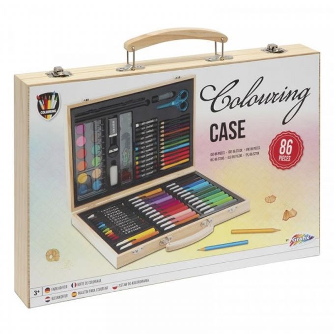 Drawing and painting case with 86 parts version 2
