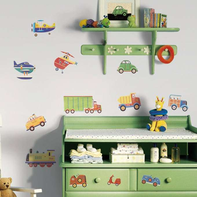 Wall stickers Means of transport version 1