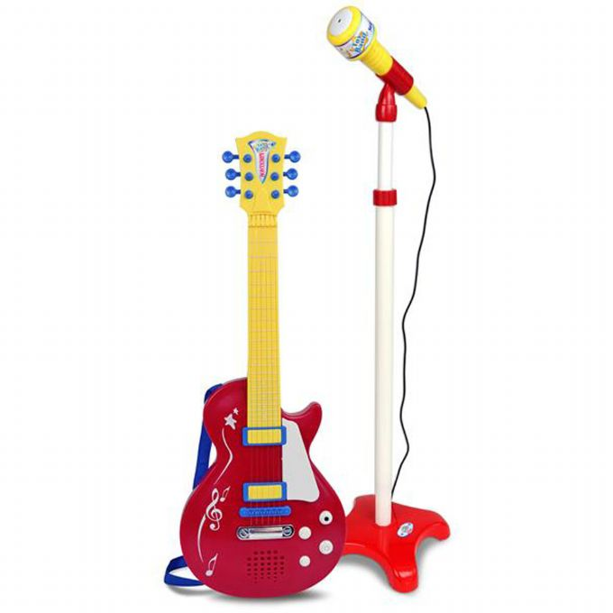 Electronic Guitar with Microphone Red version 1