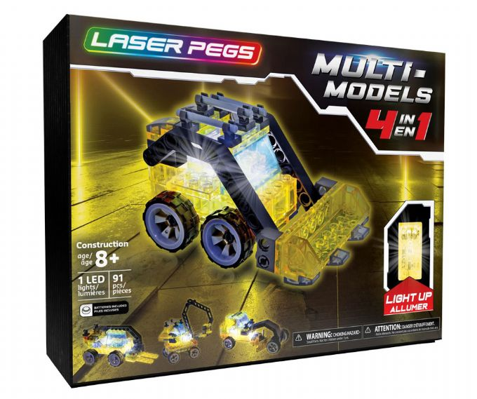 Laser Pegs 4in1 Baufahrzeug version 1