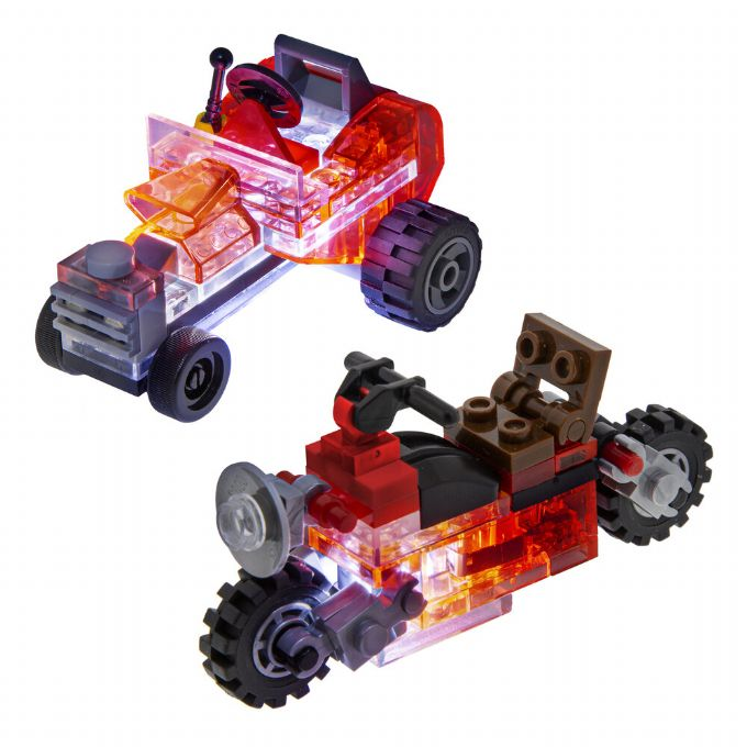Laser Pegs Mini Rod and Red Motorcycle version 2