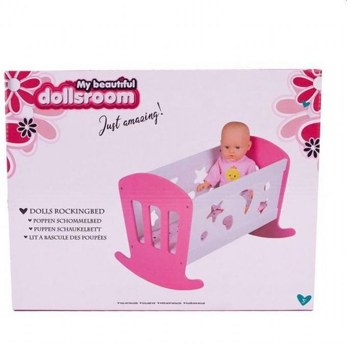 Cradle for dolls including accessories version 2