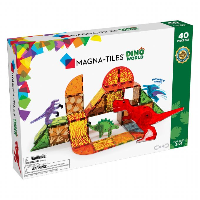 Magna Tiles Dino World 40 deler version 2