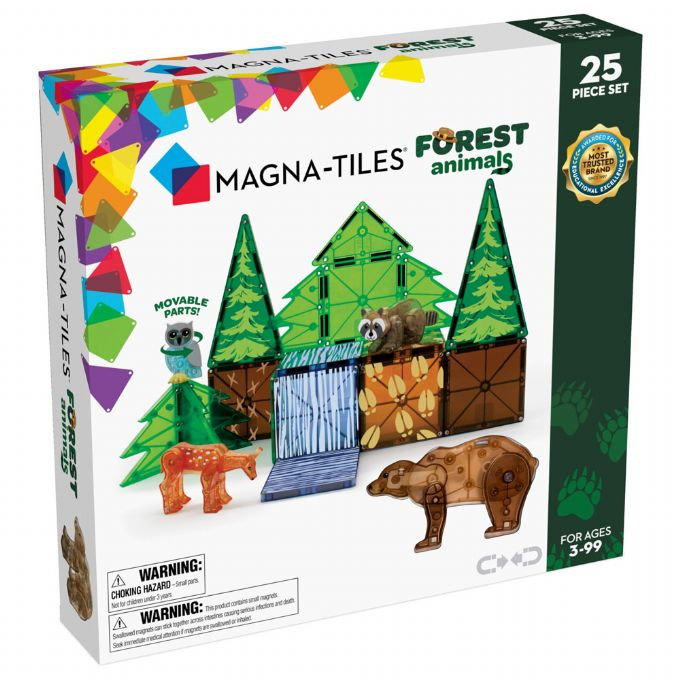 Magna Tiles Skovens Dyr 25 Dele version 2