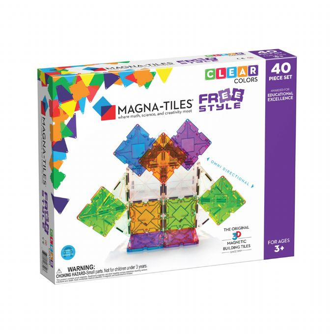 Magna Tiles Fresstyle Deluxe -setti 40 kappaletta version 2