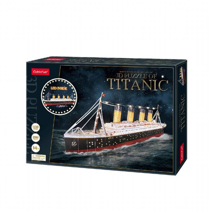 3D Pussel Titanic med LED version 2