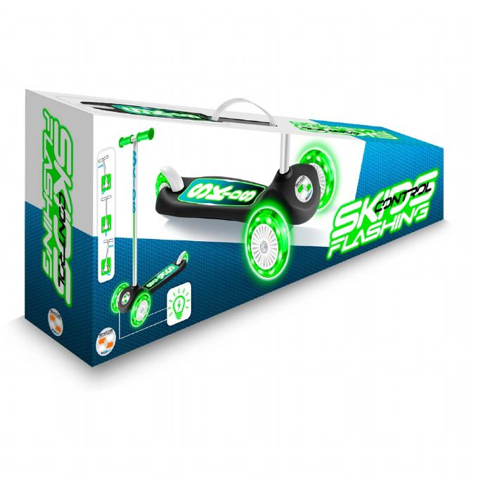 Scooter with 3 wheels and green light version 2